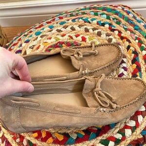THE FLEXX Tan Suede Leather Driving Loafers